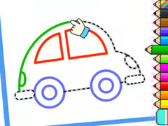 Cluiche Toddler Drawing: Cute Car