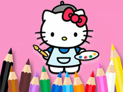 Cluiche Coloring Book: Hello Kitty Painting
