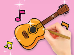 Cluiche Coloring Book: Star Guitar