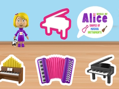 Cluiche World of Alice Shapes of Musical Instruments
