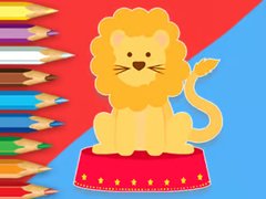 Cluiche Coloring Book: Circus-Lion