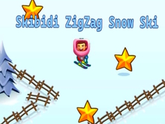 Cluiche Skibidi ZigZag Snow Ski