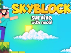 Cluiche Skyblock Survive With Noob!