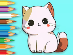 Cluiche Coloring Book: Cute Kitten