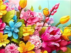 Cluiche Jigsaw Puzzle Flowers