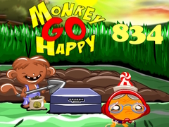 Cluiche Monkey Go Happy Stage 834