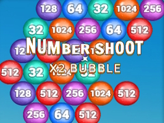 Cluiche Number Shoot x 2 bubble