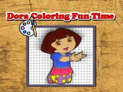 Cluiche Dora Coloring Fun Time
