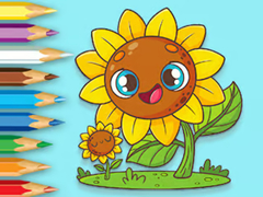 Cluiche Coloring Book: Sunflowers