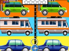 Cluiche Cartoon Cars Spot The Difference