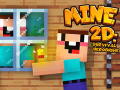 Cluiche Mine 2D Survival Herobrine