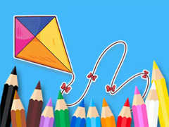 Cluiche Coloring Book: Bowknot Kite