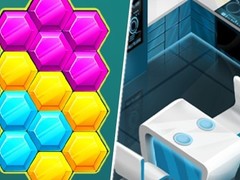 Cluiche Hexa Blast Game Puzzle