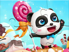 Cluiche Jigsaw Puzzle: Panda Candy World