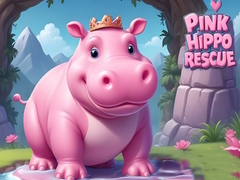Cluiche Pink Hippo Rescue
