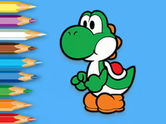 Cluiche Coloring Book: Yoshi Fishing Time