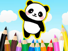 Cluiche Coloring Book: Cute Panda