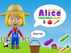 Cluiche World of Alice Vegetables Names