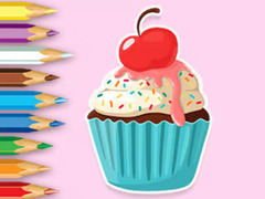 Cluiche Coloring Book: Apple Cupcake