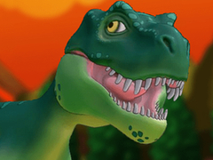 Cluiche Dino Run: Lava