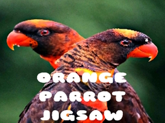Cluiche Orange Parrot Jigsaw