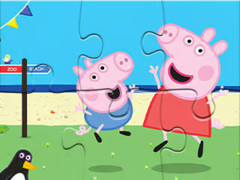 Cluiche Jigsaw Puzzle: Peppa Fun Day