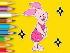 Cluiche Coloring Book: Piglet With Balloon