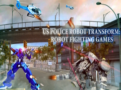Cluiche US Police Robot Transform: Robot  fighting games