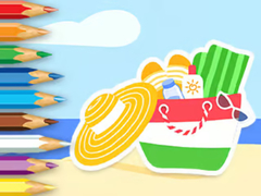 Cluiche Coloring Book: Summer Beach Gear