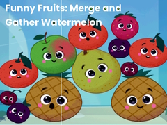 Cluiche Funny fruits: merge and gather watermelon