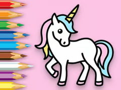 Cluiche Coloring Book: Happy Unicorn