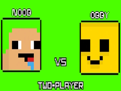 Cluiche Noob vs Obby Two-Player