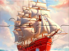 Cluiche Jigsaw Puzzle: White Sailing Boat