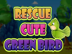 Cluiche Rescue Cute Green Bird