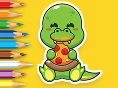 Cluiche Coloring Book: Hungry Dinosaurs