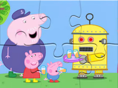 Cluiche Jigsaw Puzzle: Peppa Robot