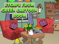 Cluiche Escape from Green Cartoon Room
