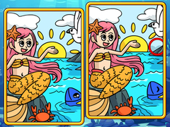 Cluiche Mermaids Spot The Differences