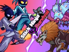 Cluiche Stick Ninja Survival 