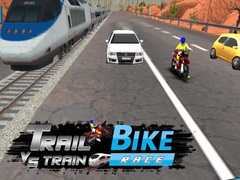 Cluiche Trail Bike vs Train Race