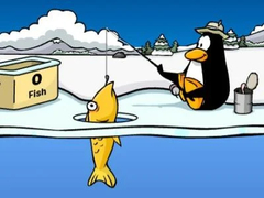 Cluiche Club Penguin: Ice Fishing