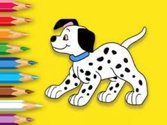 Cluiche Coloring Book: Cute Spotted Dog