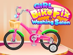Cluiche Girl Bike Fix Washing Salon