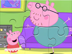 Cluiche Jigsaw Puzzle: Daddy Pig Dancing