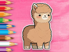 Cluiche Coloring Book: Cute Alpaca