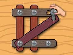 Cluiche Wood Nuts Master: Screw Puzzle