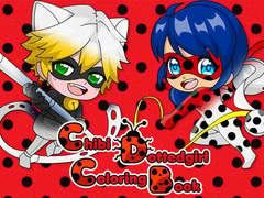 Cluiche Chibi Dotted Girl Coloring Book