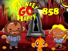 Cluiche Monkey Go Happy Stage 858