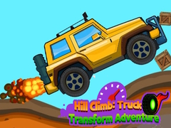 Cluiche Hill Climb: Truck Transform Adventure
