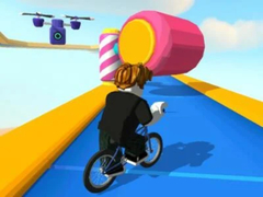Cluiche Obby But You're On a Bike